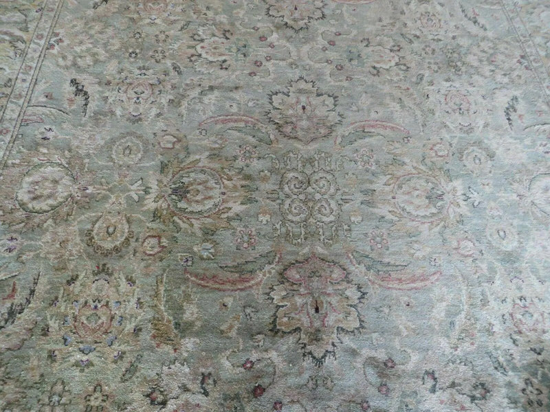 8' X 10' Vintage Handmade India Floral Oriental Top Quality Jaipur Tea Wash by Jewel Rugs