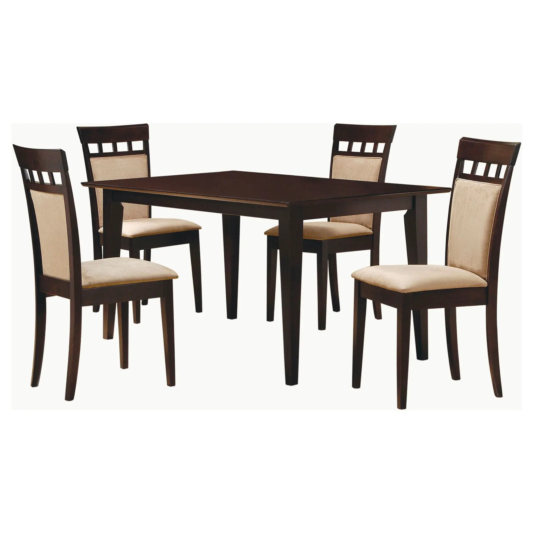 Gabriel 5-piece Rectangular 59-inch Dining Set Cappuccino by Unique Piece Furniture