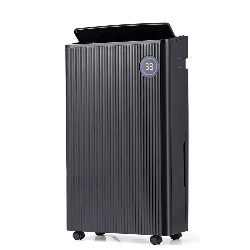 4500 Sq. Ft 57 Pint Quiet Dehumidifier for Basement with 4 Modes-Black by DirectDeals