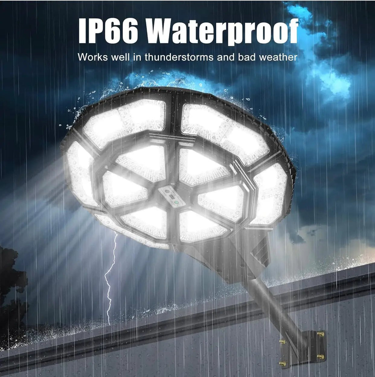 4500W Large Solar Street Lights Outdoor - Commercial Grade Solar Powered Street Light 120000LM with Remote by Outdoor Solar Outlet