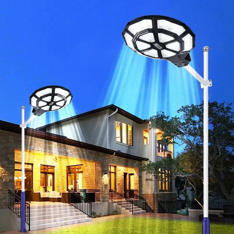 4500W Large Solar Street Lights Outdoor - Commercial Grade Solar Powered Street Light 120000LM with Remote by Outdoor Solar Outlet