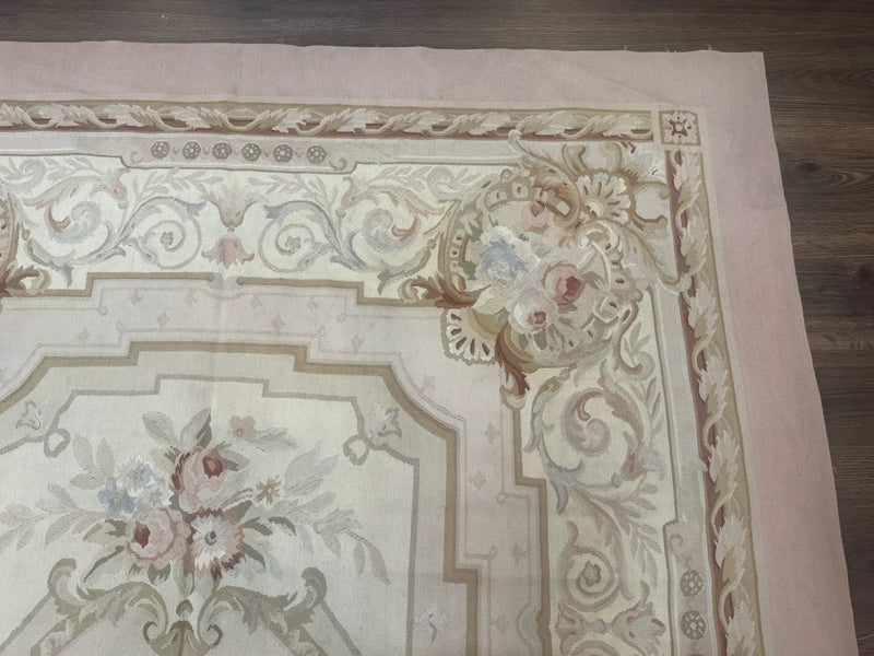 Aubusson Rug 6x9, Elegant, Flatweave, French European Design by Jewel Rugs