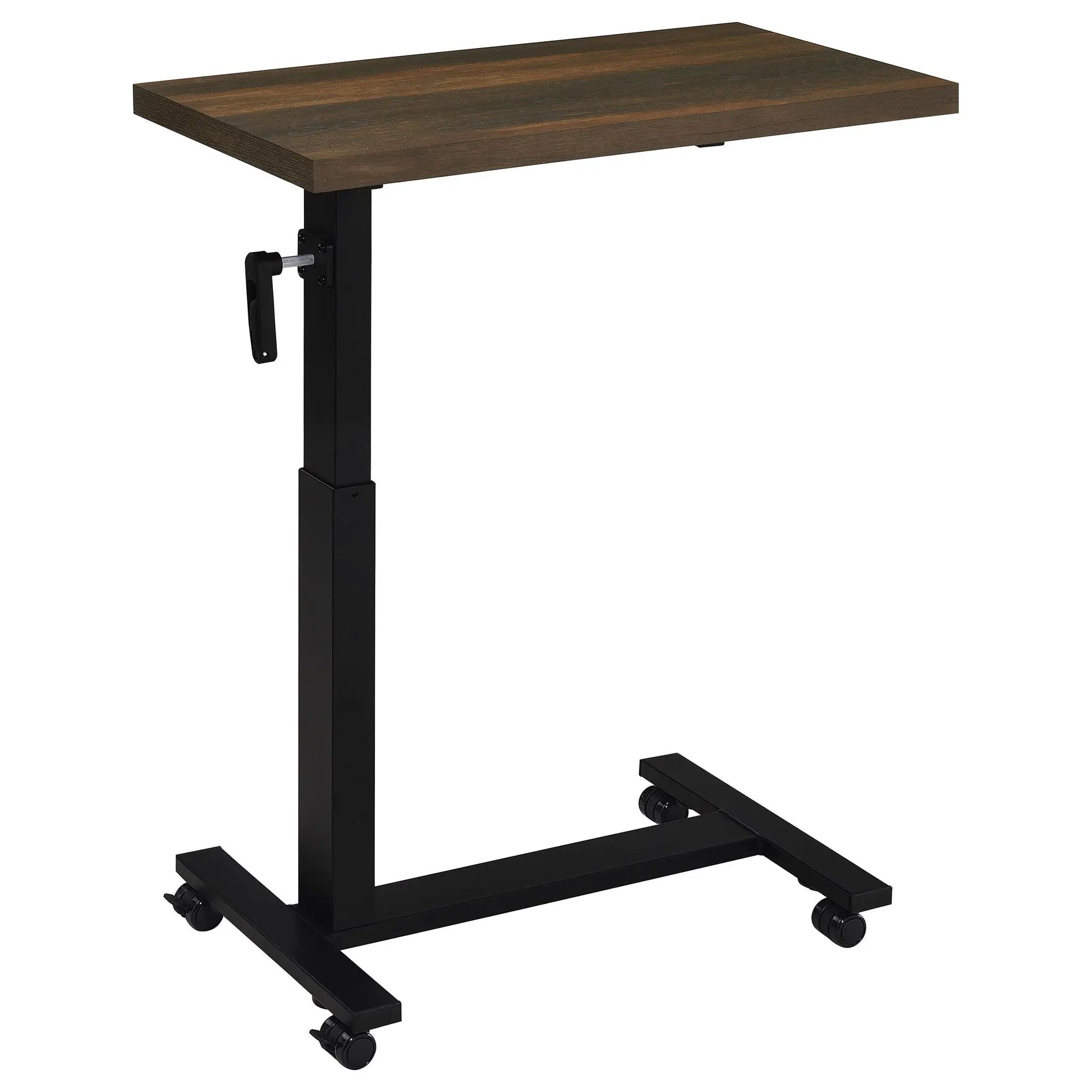 Westpark Height Adjustable Mobile Bedroom C-Table Dark Pine by Unique Piece Furniture