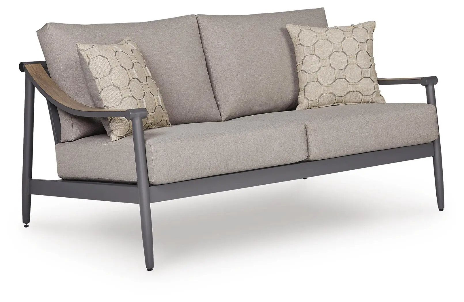 Ocean Beach - Loveseat With Cushion - Gray by Unique Piece Furniture