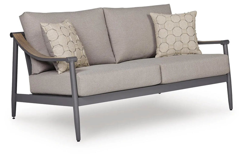 Ocean Beach - Loveseat With Cushion - Gray by Unique Piece Furniture