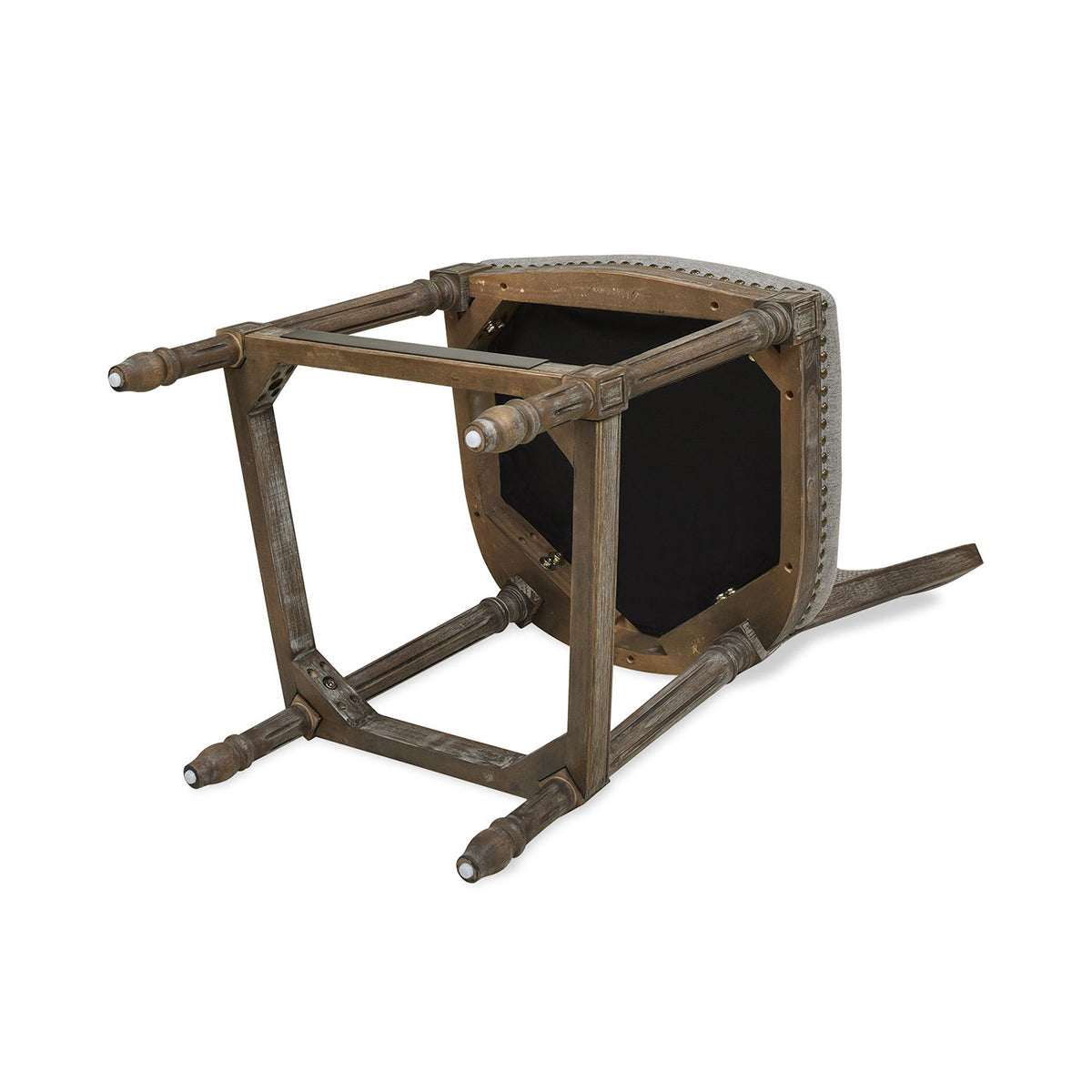 Rattan Wicker High Back Counter Bar Stool with Oak Frame - Gray or Dark Brown, photo 13 of 30