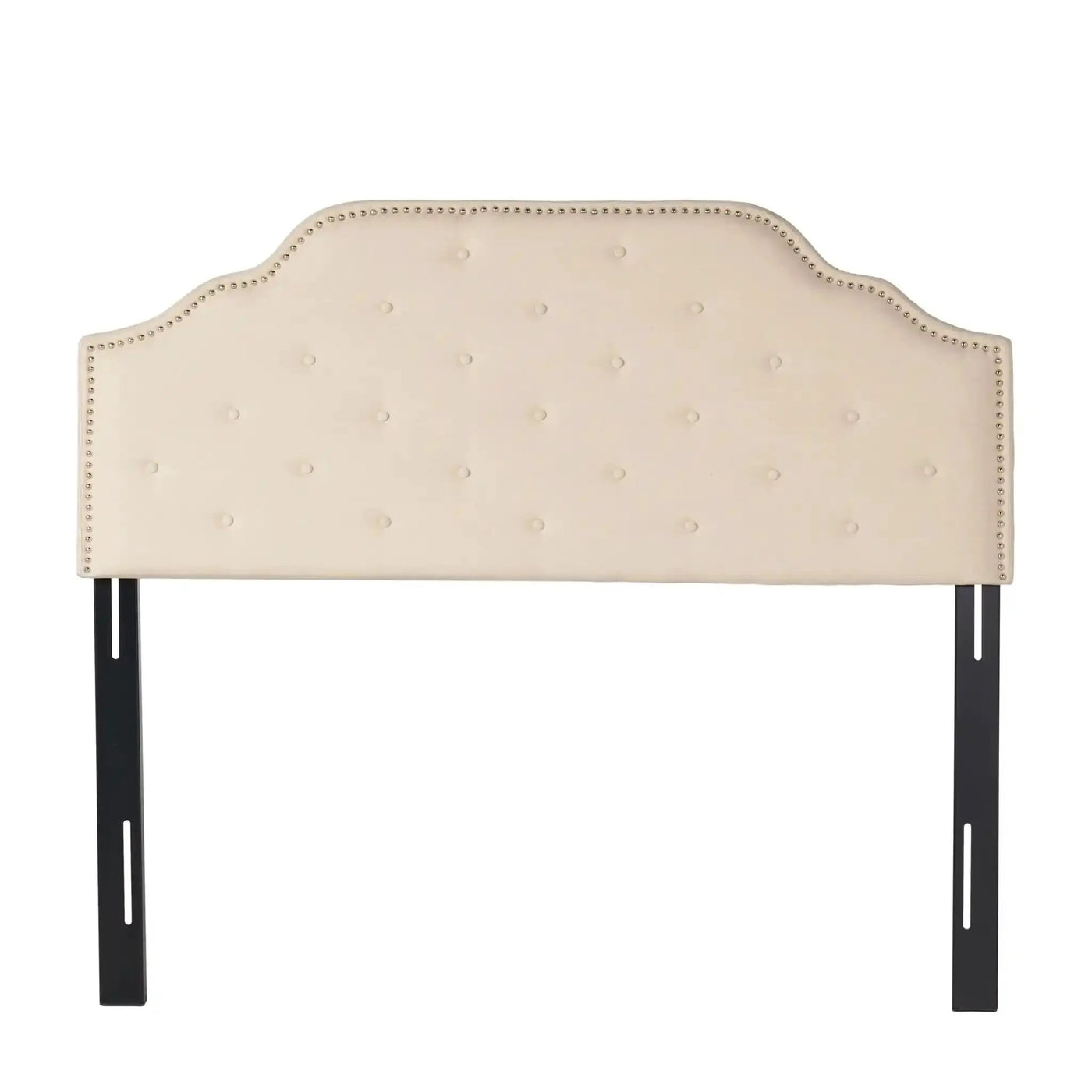 Luella Button Tufted Upholstered Headboard by HouseOfZazla