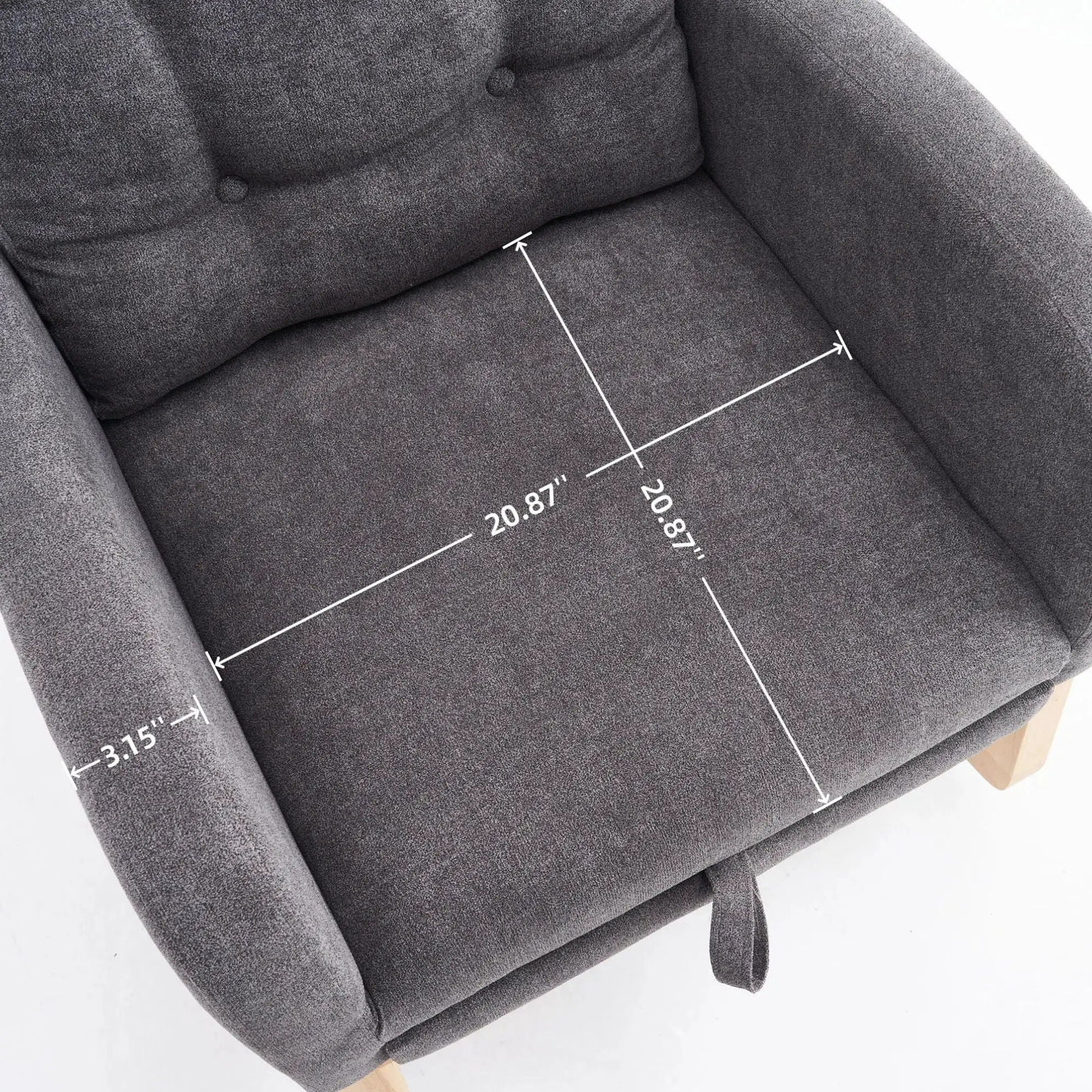 Accent Rocking Chair With Footrest, High Back by HouseOfZazla