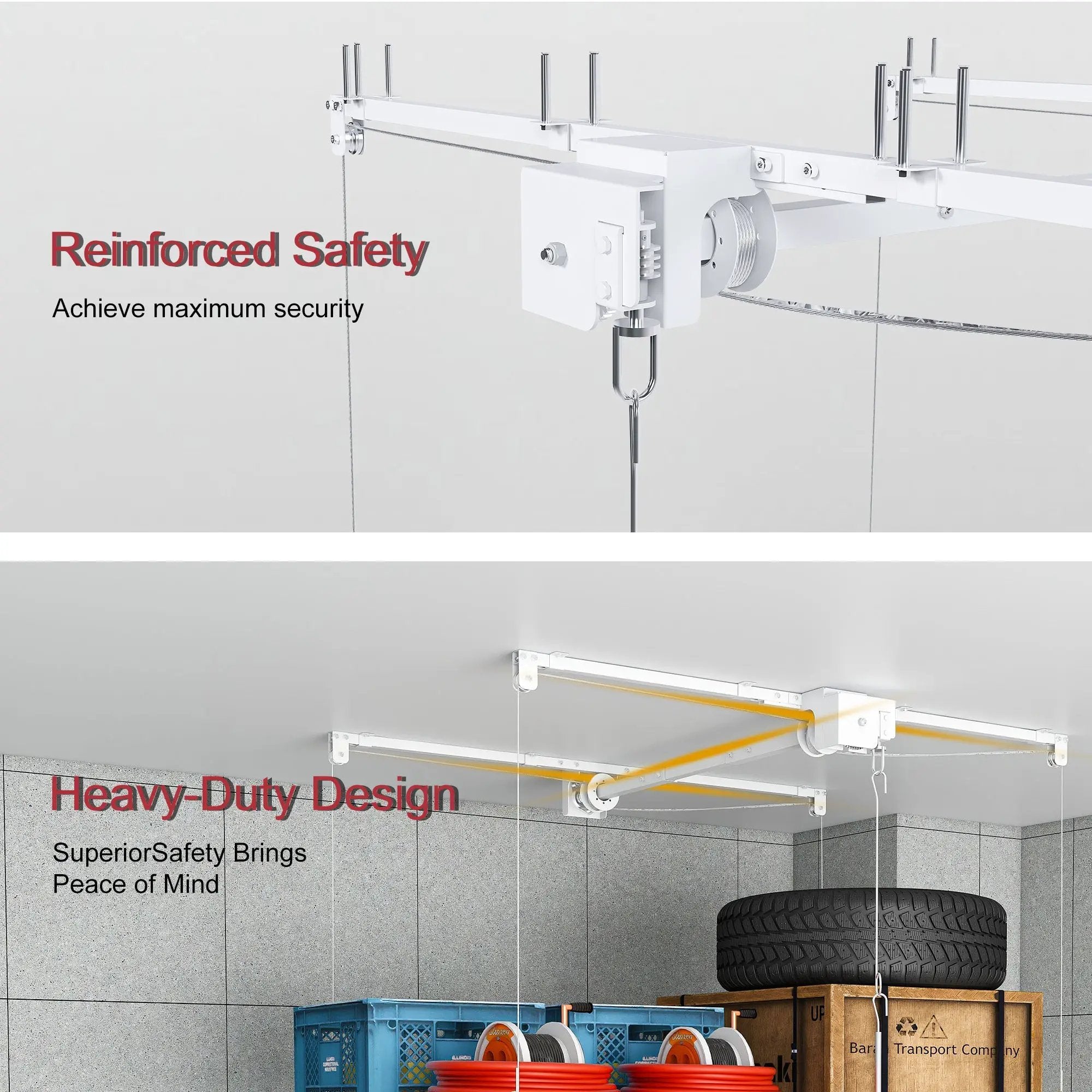 Overhead Garage Storage Rack 3x6 FT for High Ceilings by HouseOfZazla