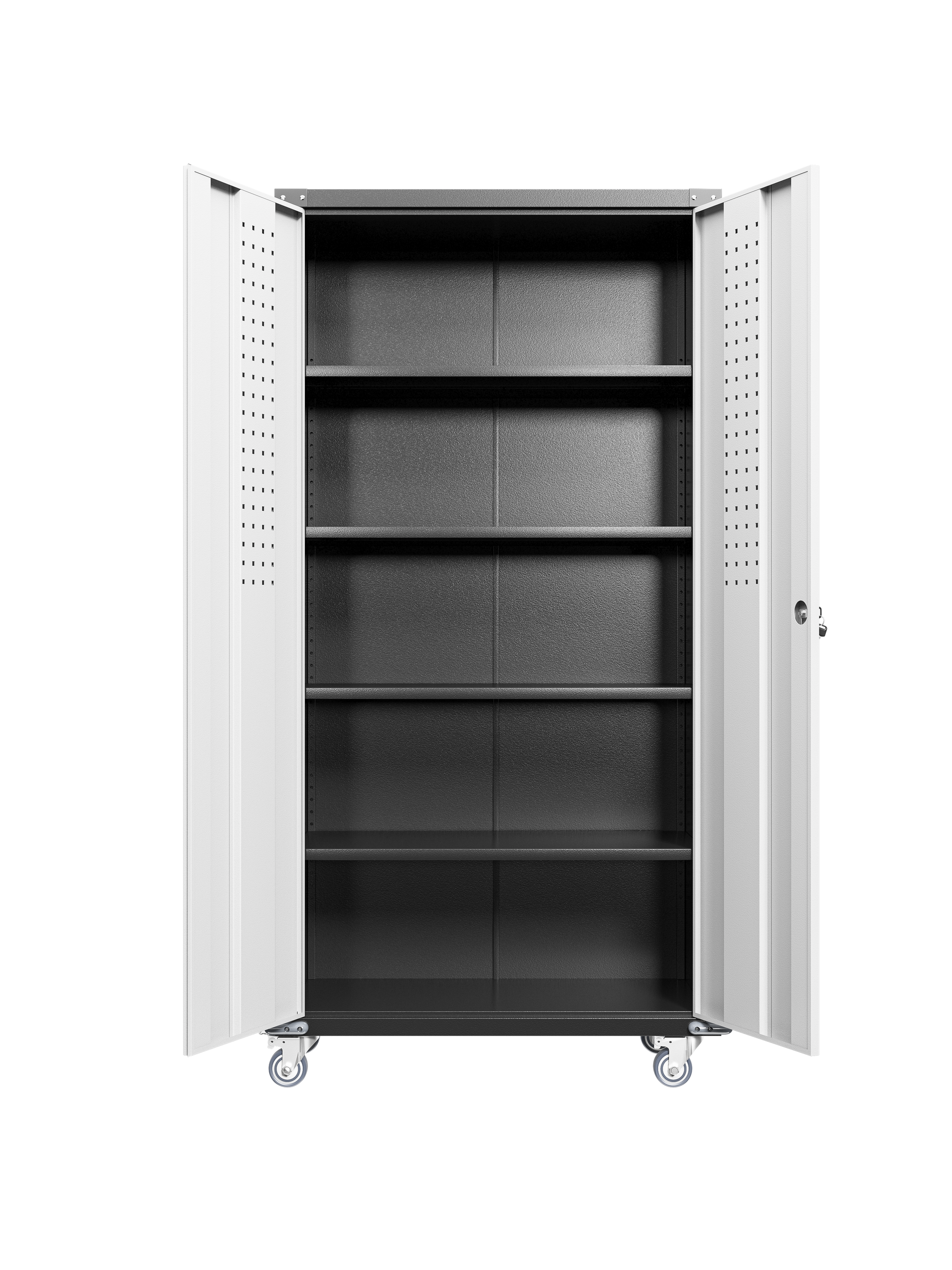 Garage Storage Cabinets with Locking Doors and 4 Adjustable Shelves by HouseOfZazla