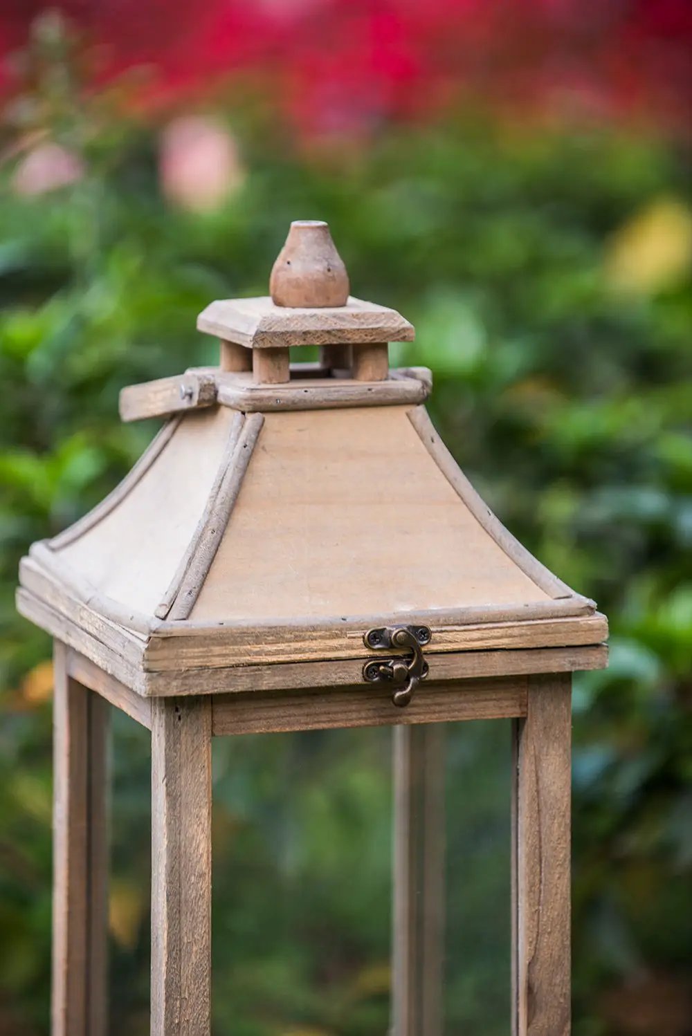 Candle Lantern Decorative, Hurricane Lantern Holder Decor For Indoor Outdoor, Home Garden Wedding - Ivory by HouseOfZazla
