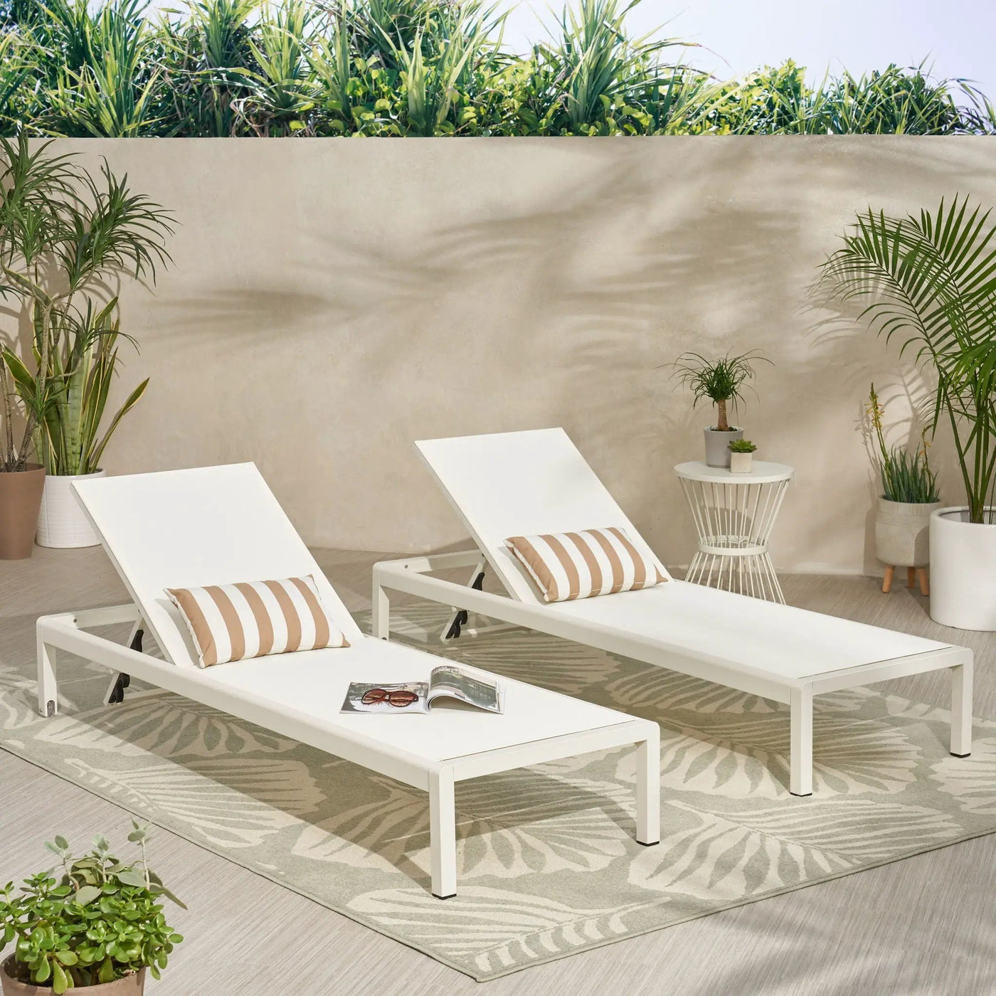 Outdoor Patio Chaise Lounge with 5 Reclining Positions by HouseOfZazla