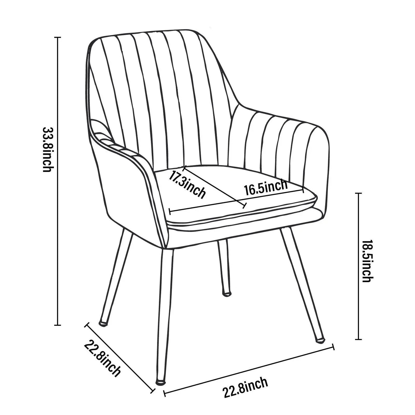 Modern Mid Back Dining Chairs by HouseOfZazla