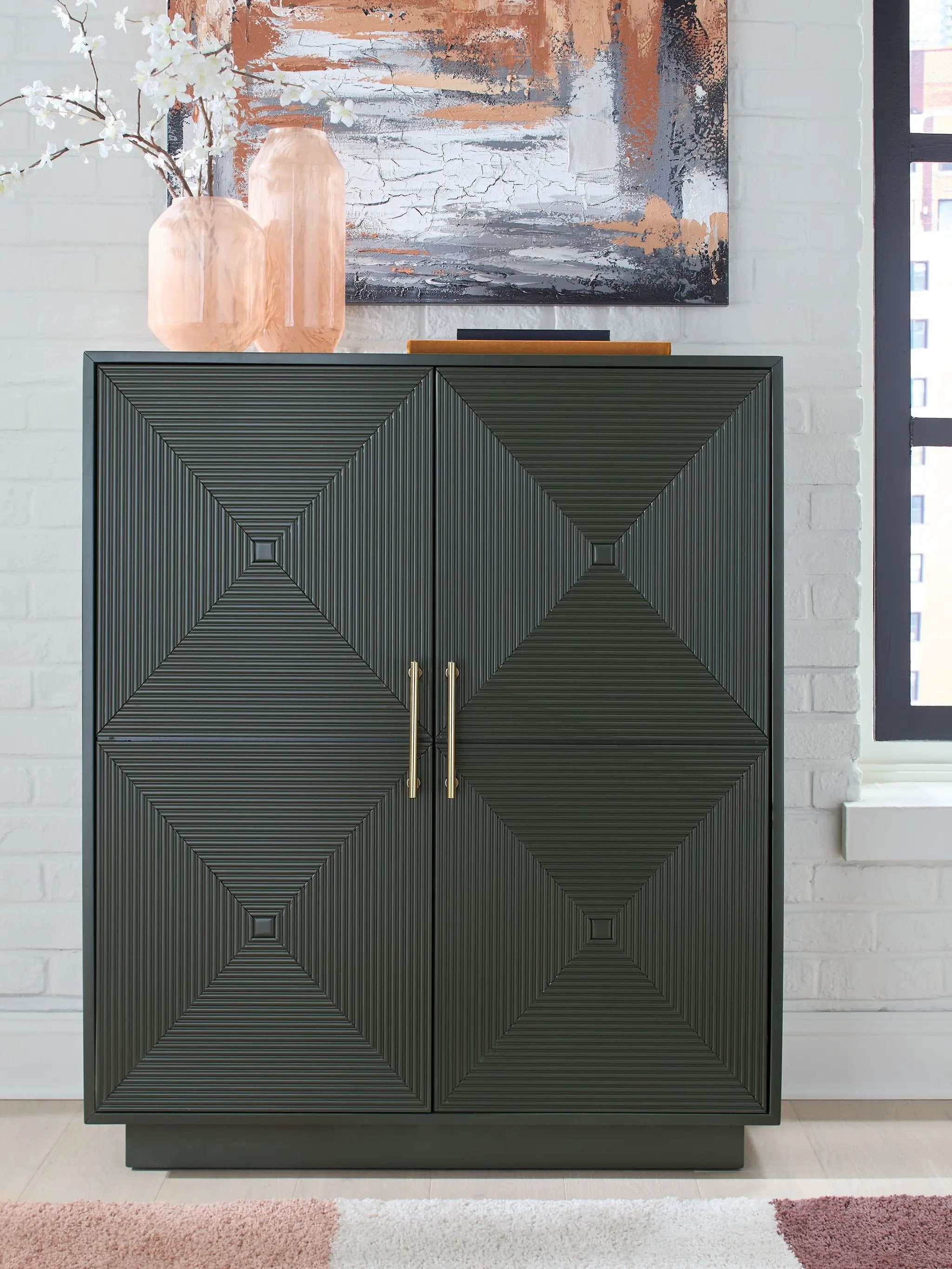 Geirwood - Accent Cabinet - Dark Green by Unique Piece Furniture