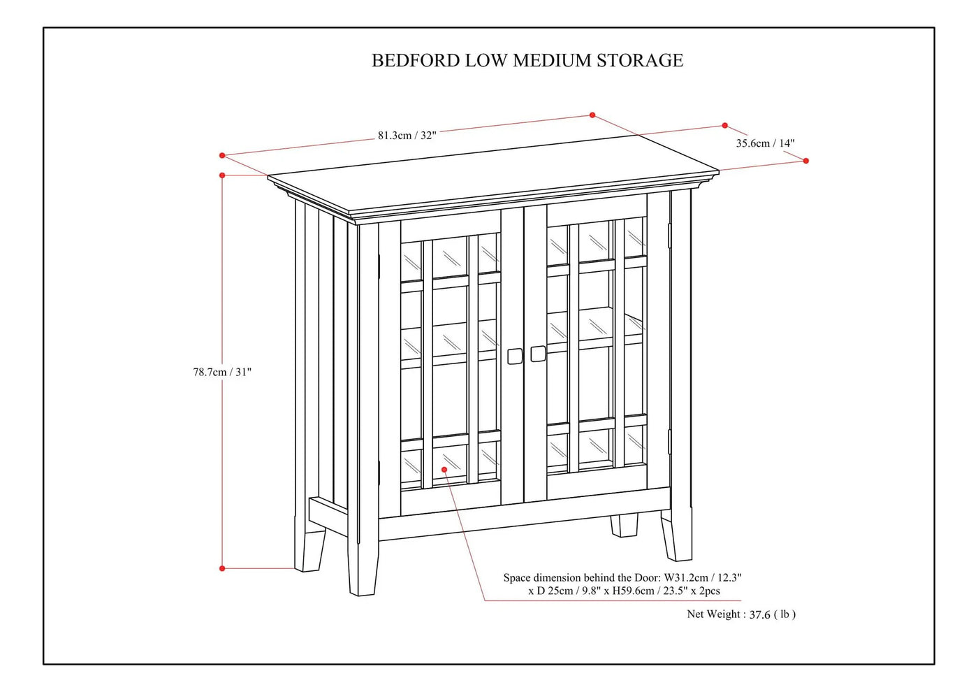 Bedford - Storage Media Cabinet by Unique Piece Furniture