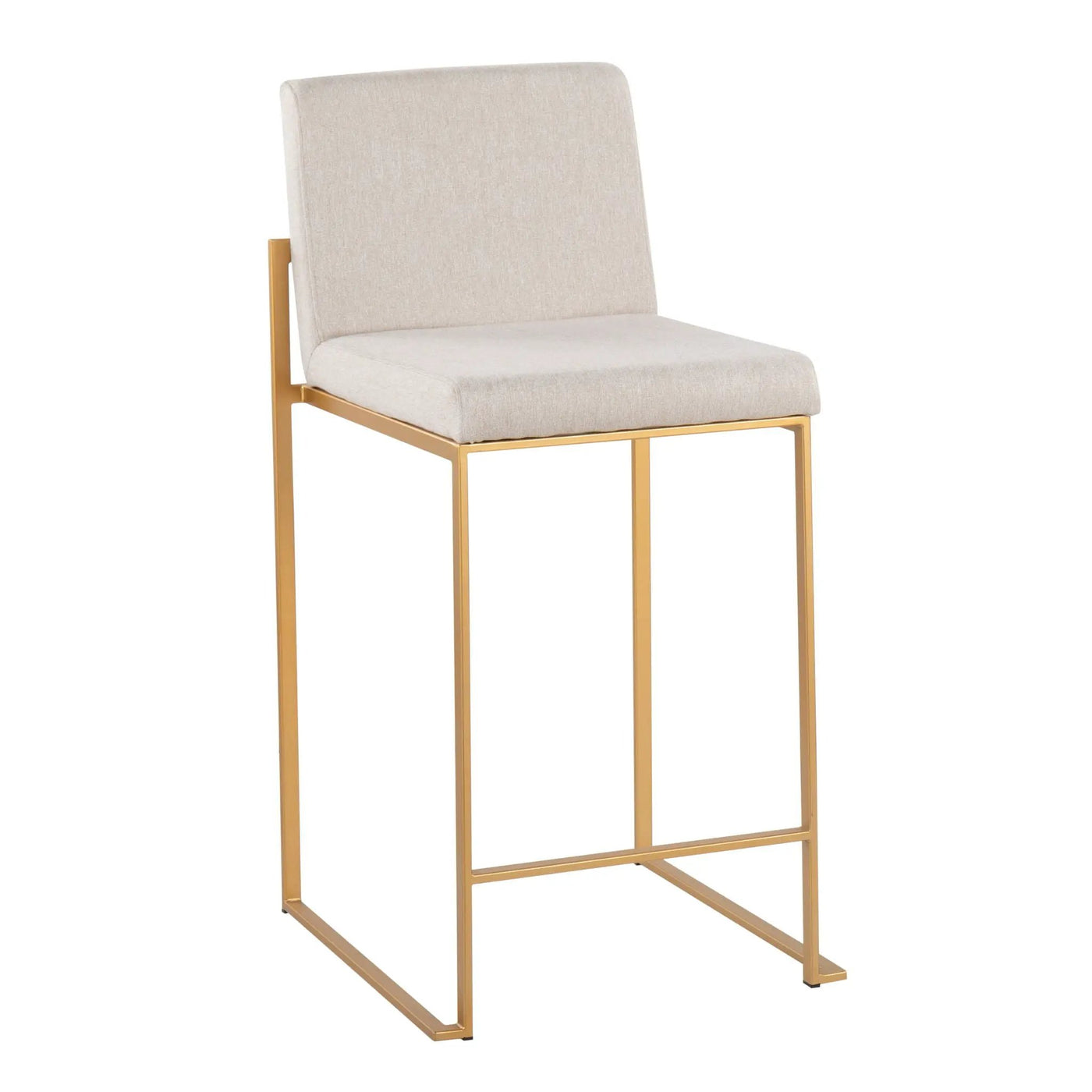 Fuji - Contemporary High Back Stylish Counter Stool by HouseOfZazla