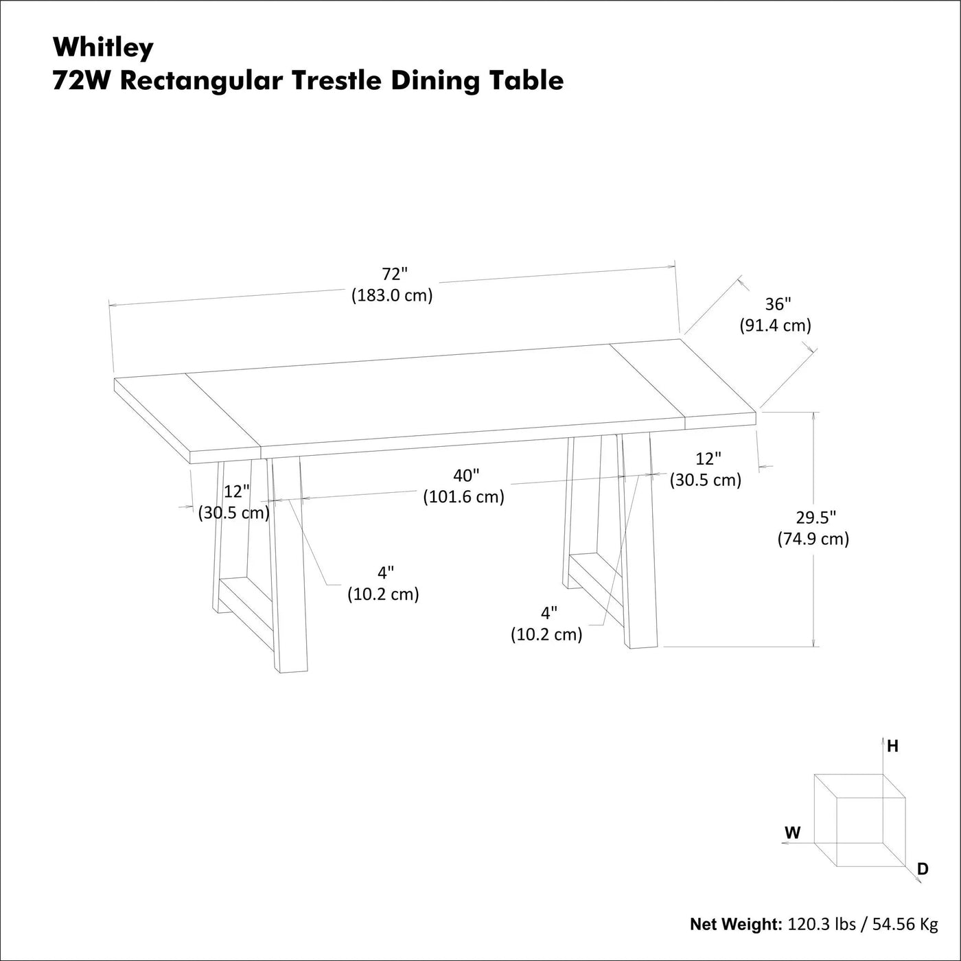 Whitley - Dining Table by HouseOfZazla