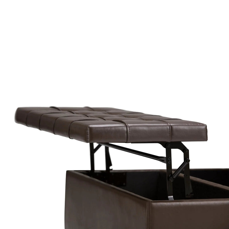 Harrison - Upholstered Coffee Table Storage Ottoman by HouseOfZazla
