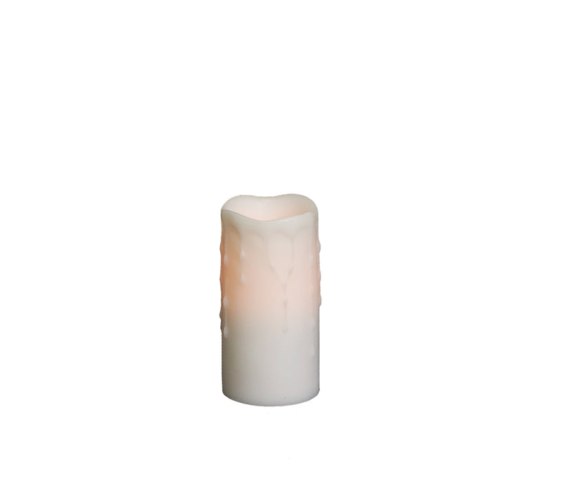 LED Dripping Wax Pillar Candles (Set of 4), photo 2 of 2