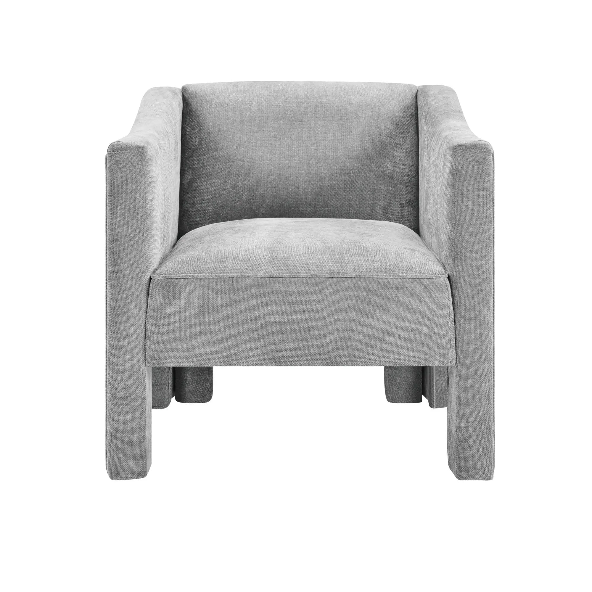 Barrel Accent Chair With Enclosed Arms by HouseOfZazla