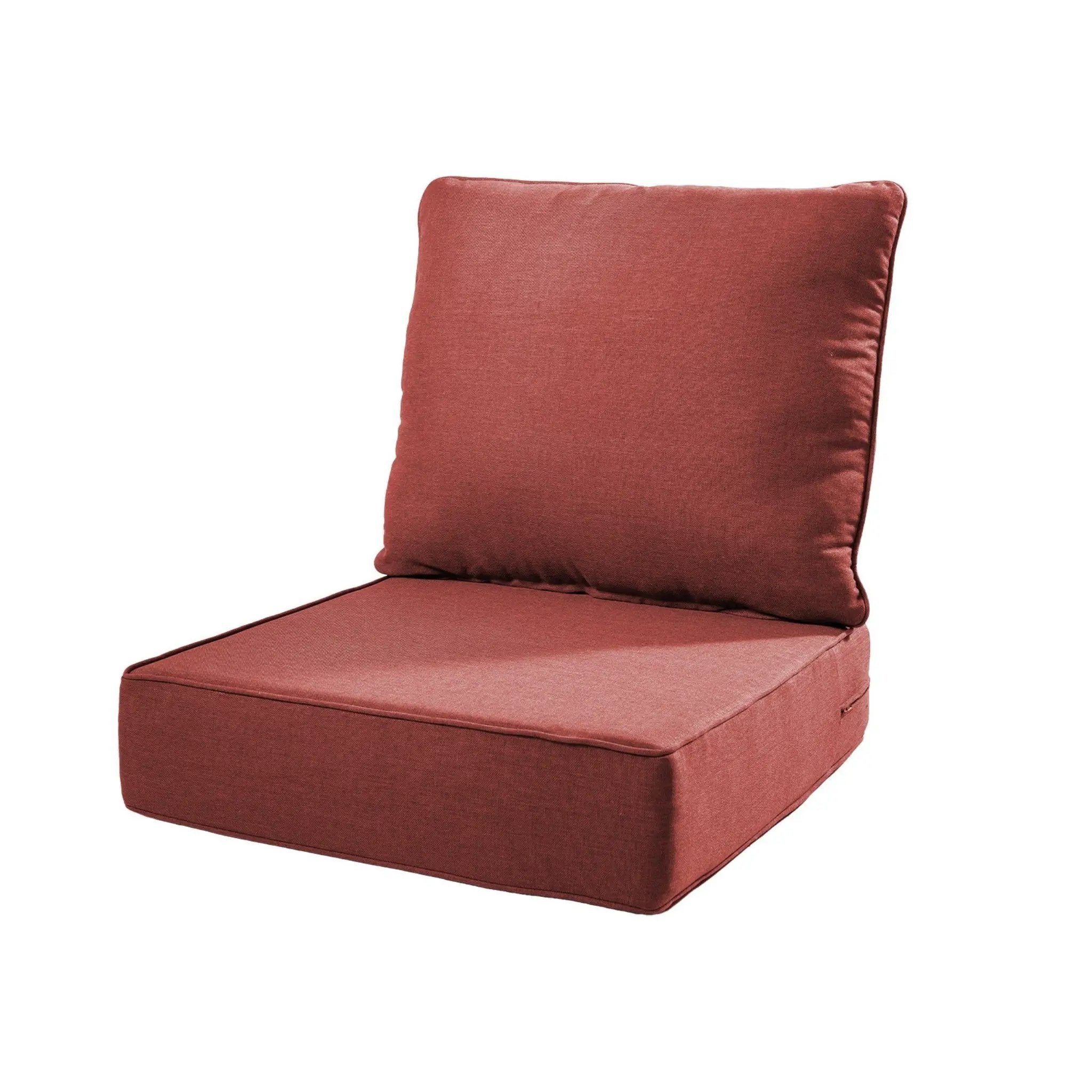 6" Thicker Outdoor Chair Cushion Set - Waterproof & Comfortable by HouseOfZazla