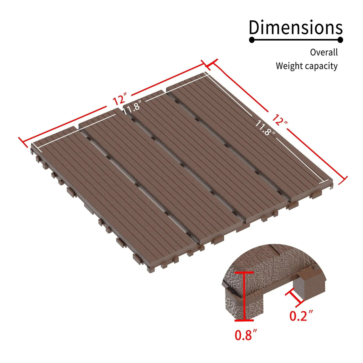 Interlocking Deck Tiles 44 Pack by HouseOfZazla