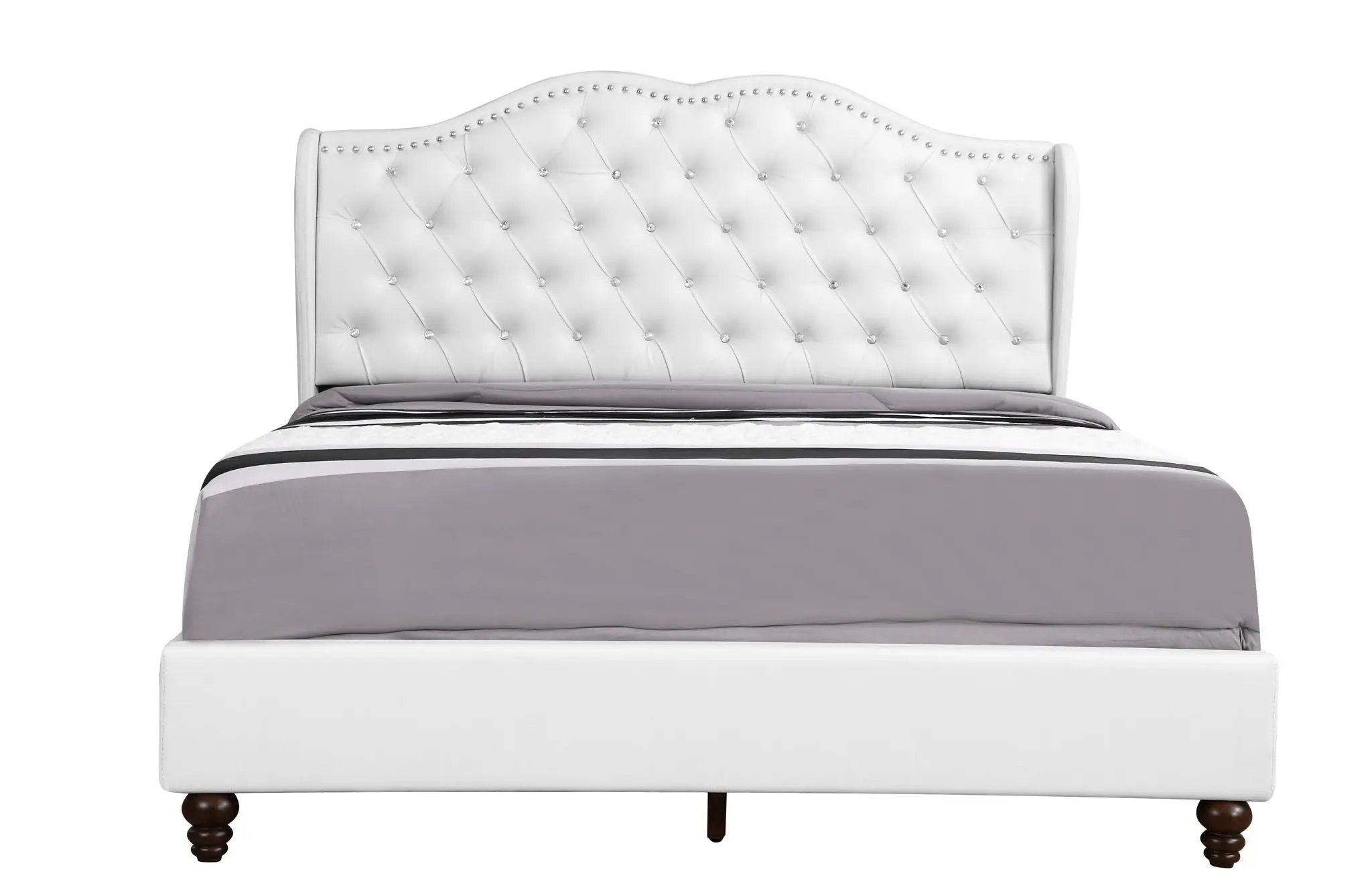 Upholstered Bed Transitional by HouseOfZazla