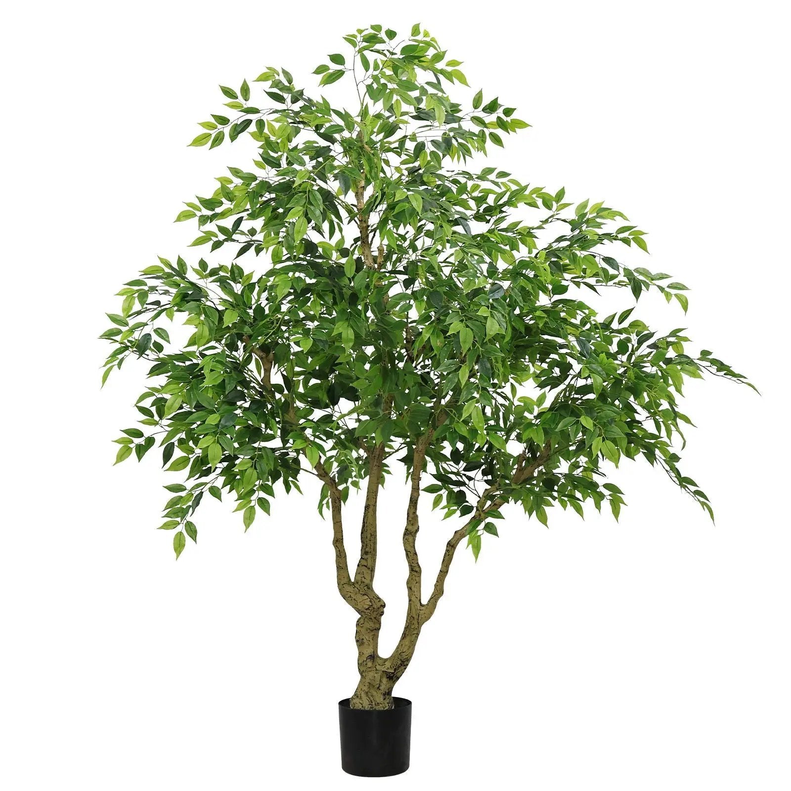 Artificial Banyan Tree With A Trunk And Lifelike Leaves, For Indoor And Outdoor Use - Green by Unique Piece Furniture