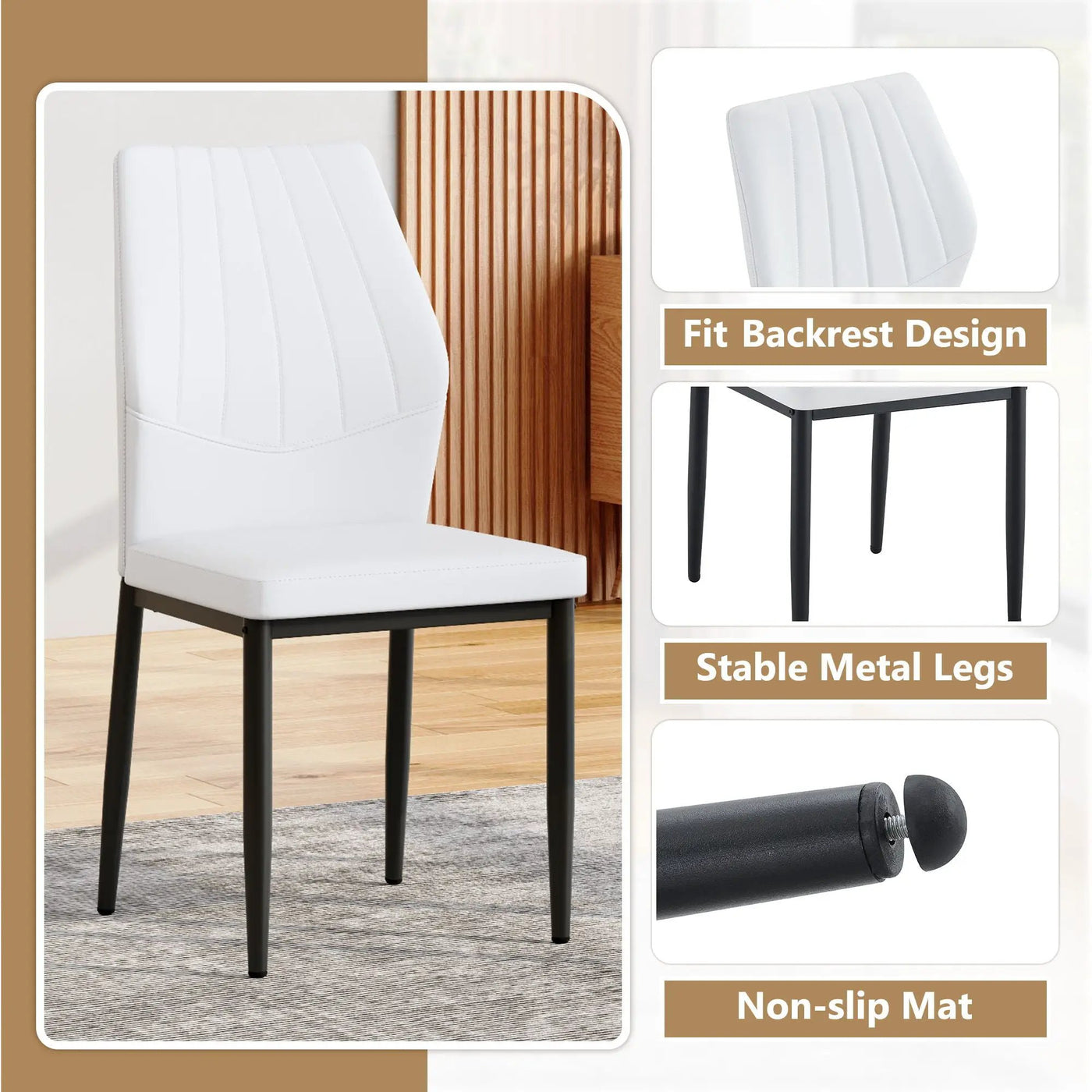 Dining Chairs With Shell Pattern, Comfort and Style by HouseOfZazla