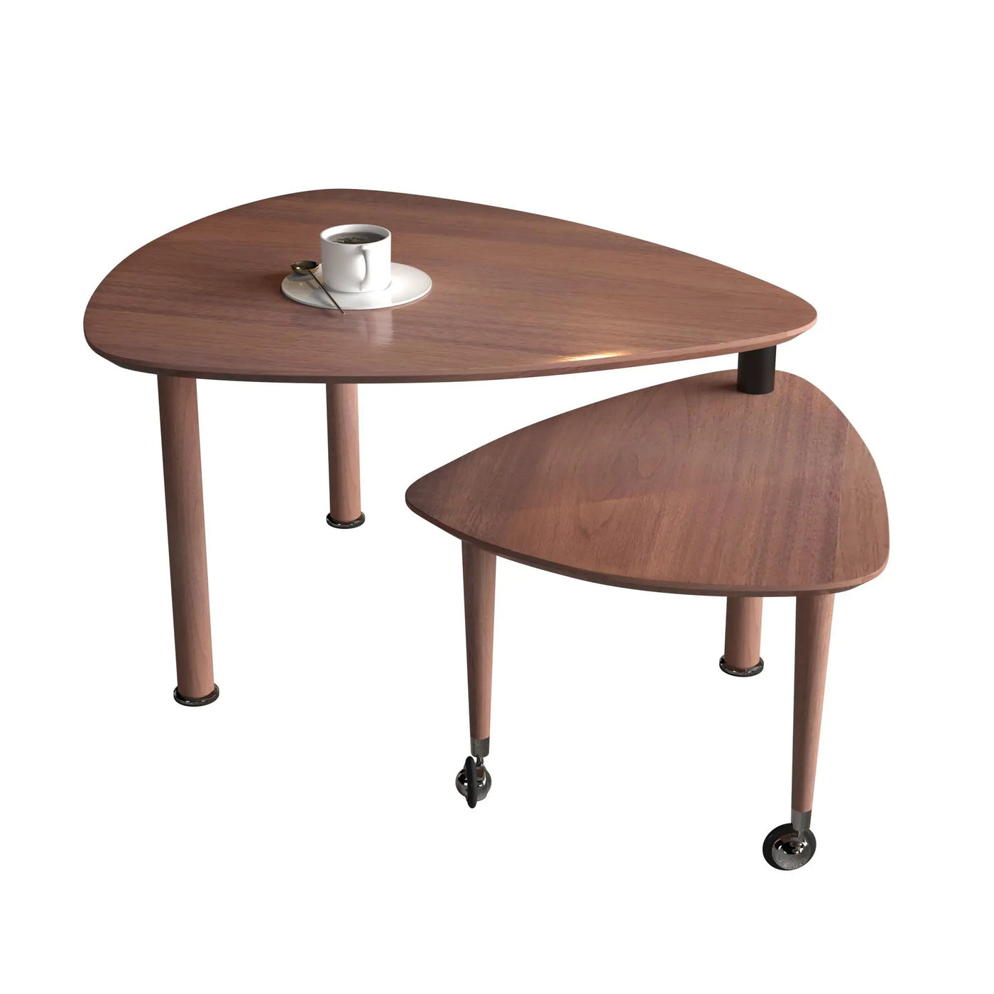 360 Degree Rotatable Coffee Table With Solid Legs by HouseOfZazla