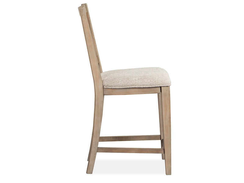 Paxton Place - Counter Chair With Upholstered Seat (Set of 2) - Dovetail Gray, photo 3 of 7