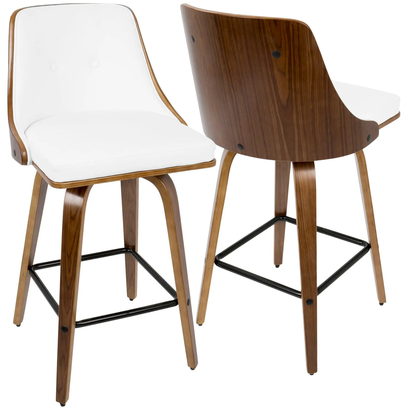 Gianna - Mid Century Modern Counter Stool (Set of 2) by HouseOfZazla