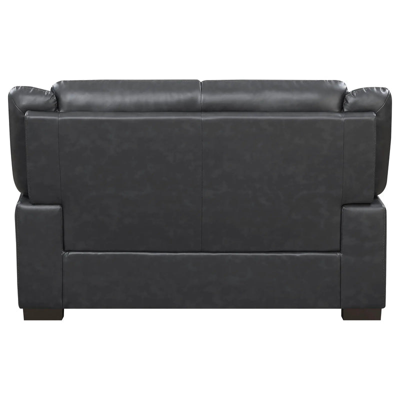 Arabella Upholstered Padded Arm Loveseat Grey by Unique Piece Furniture