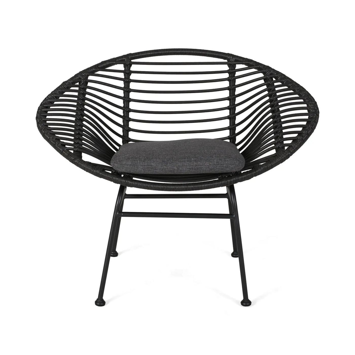 Cordella Outdoor Woven Wicker Chairs with Cushions, Set of 2 by HouseOfZazla