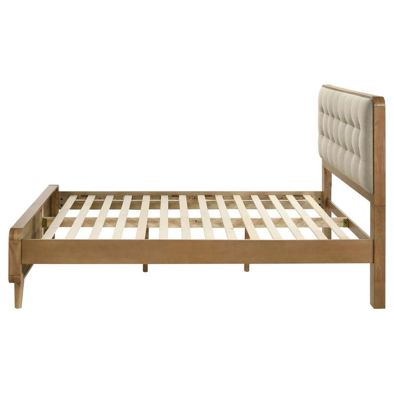 Robyn Wood Queen Platform Bed Light Ash by Unique Piece Furniture