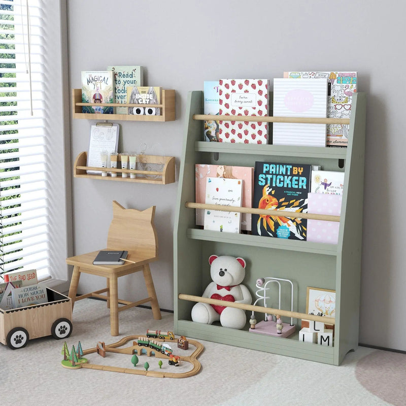 3 Tier Book Shelf, Compact Storage For Bedrooms by Unique Piece Furniture
