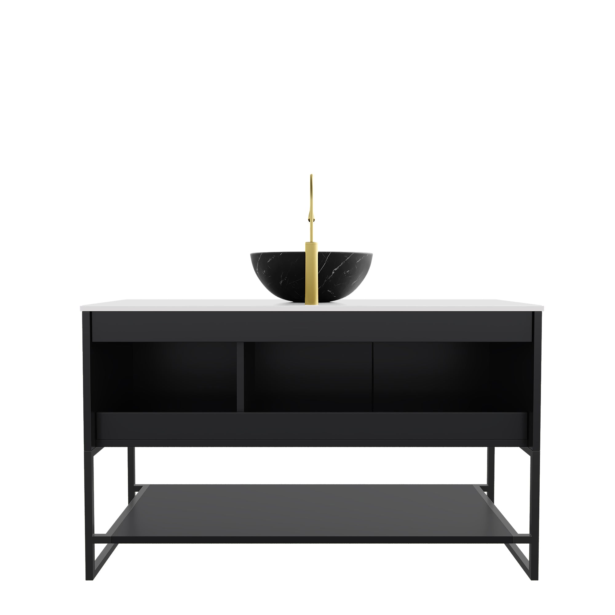 Tulio 48" Bathroom Vanity & Sink, Freestanding Storage Cabinet by HouseOfZazla