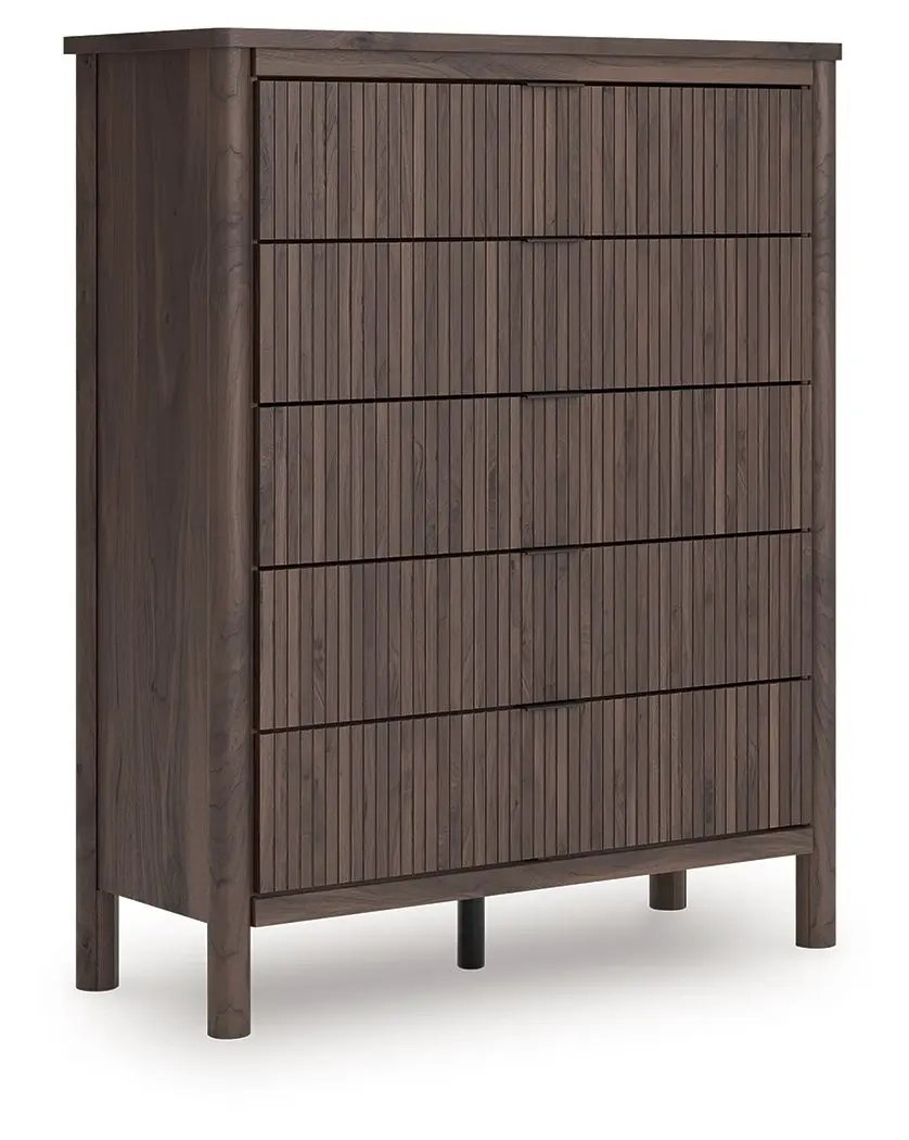 Pamytta - Five Drawer Wide Chest - Brown by Unique Piece Furniture
