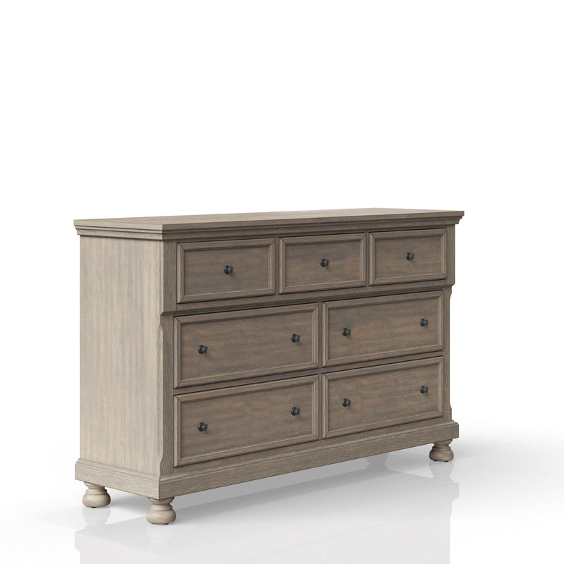 Seven Drawer Dresser with Spacious Storage - Antique Gray, photo 2 of 5