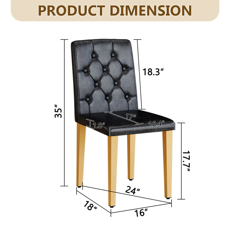 Dining Chairs With Ergonomic Buckle Backrest Comfort by HouseOfZazla