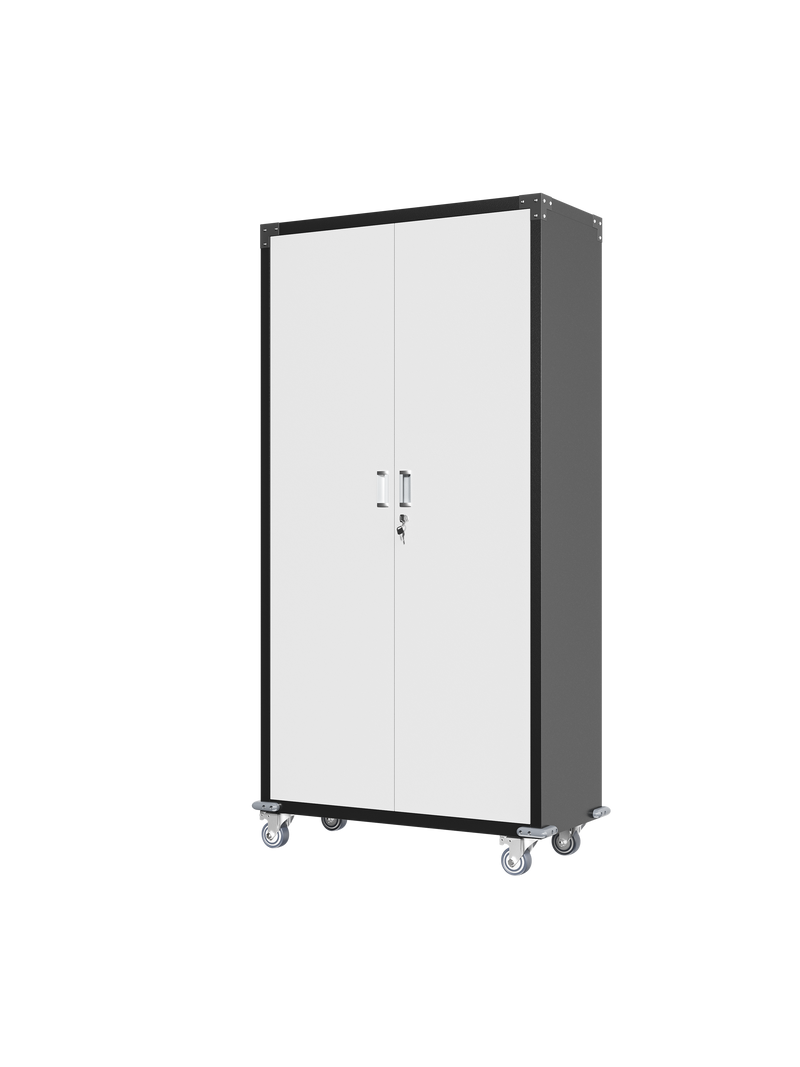 Garage Storage Cabinets with Locking Doors and 4 Adjustable Shelves by HouseOfZazla