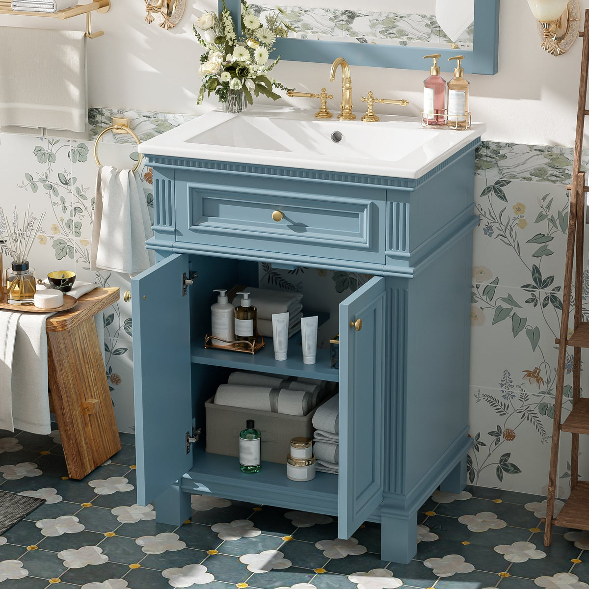 24'' Vintage Elegance Bathroom Cabinet, photo 5 of 10