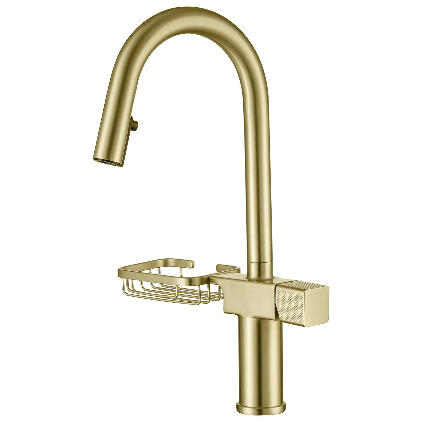 Cincosky - High Arc Pull Down Kitchen Faucet, Single Hole by HouseOfZazla