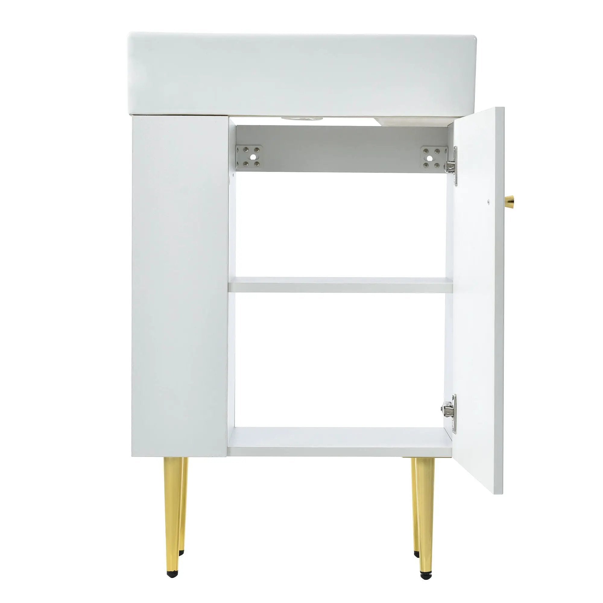 Bathroom Vanity, Combo Cabinet, Bathroom Storage Cabinet, Single Ceramic Sink by HouseOfZazla