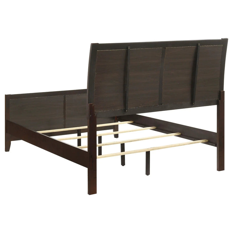 Carlton Wood Full Panel Bed Cappuccino by Unique Piece Furniture