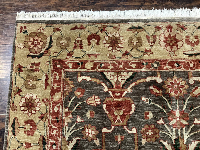 Pak Persian Mahal Rug 6x9, Floral Handmade Wool Traditional Oriental Carpet by Jewel Rugs