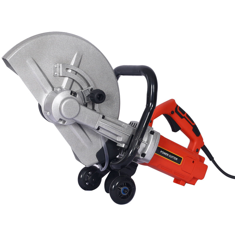 Heavy Duty Electric 14" Cut Off Saw With Water Line Attachment - Black / Silver by HouseOfZazla