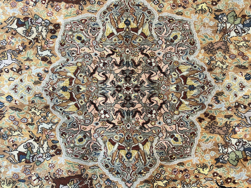 Karastan Rug 8.8 x 12 Persian Hunting Rug #723, Wool Pile by Jewel Rugs