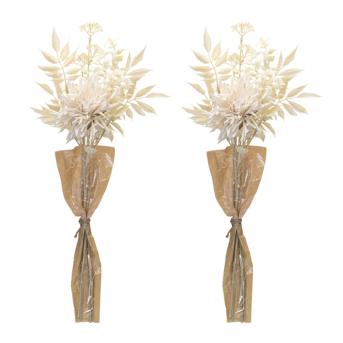 Bleached Chrysanthemum Bouquet (Set of 2), photo 2 of 2