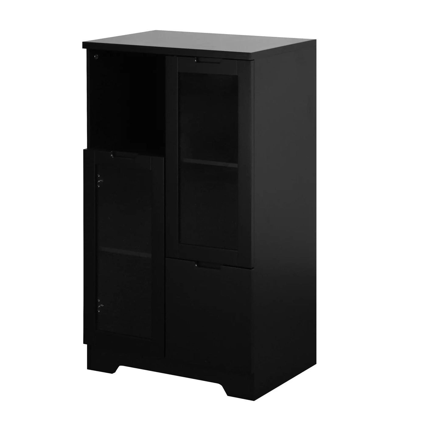 Modern Cabinet With Glass Doors And Drawer by Unique Piece Furniture